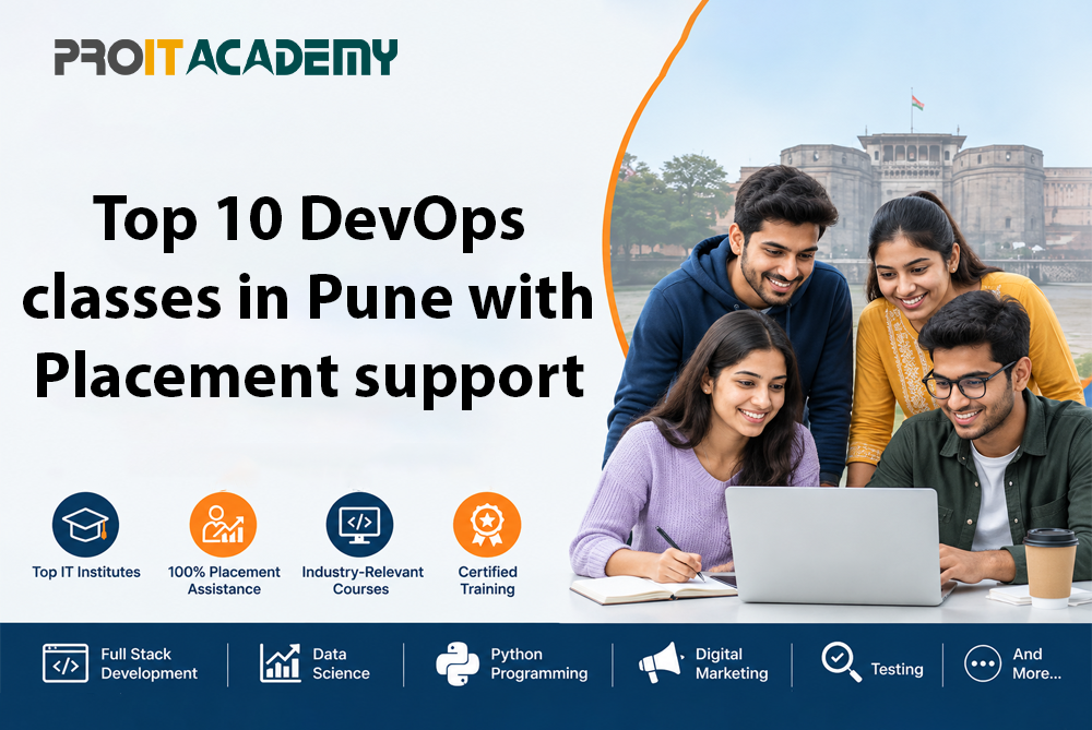 Top 10 DevOps classes in Pune compared by tools, projects, fees, and placement support.